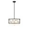 Z-Lite Kendall 3 Light Pendant, Matte Black & White 197-17MB - alternate 3